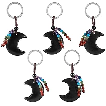 Amazon.co.jp: moonsix クリスタル 三日月 キーホルダー